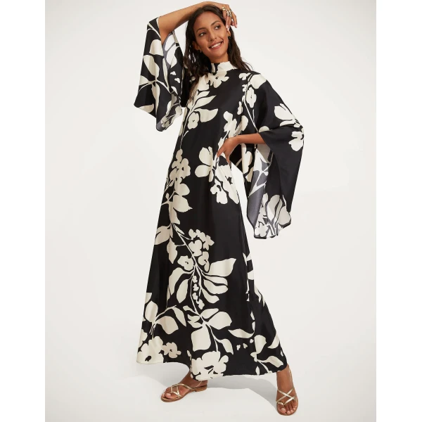 La DoubleJ Roy Dress Swathe Placée Pink in Silk Twill - Dresses - Milanese Maximalist Fashion at Luxury Shoes 