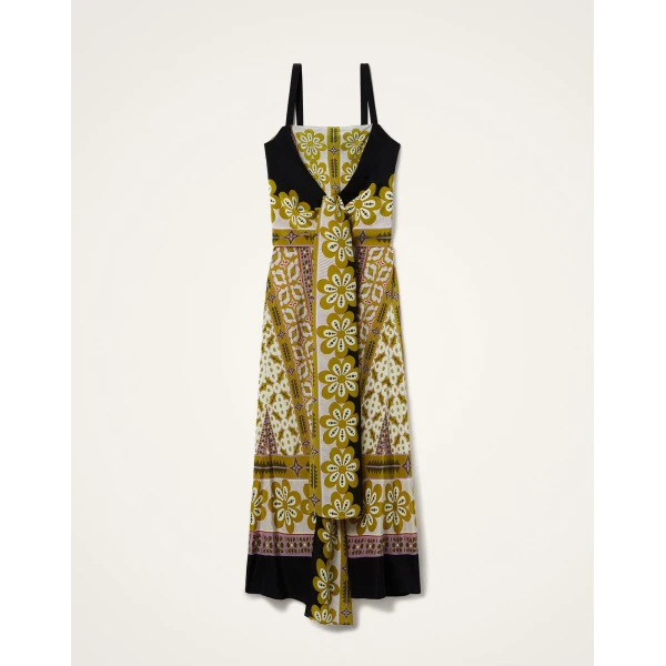 La DoubleJ Slip-Around Dress Pagoda Placée Pink in Crepe De Chine - Dresses - Milanese Maximalist Fashion at Luxury Shoes 