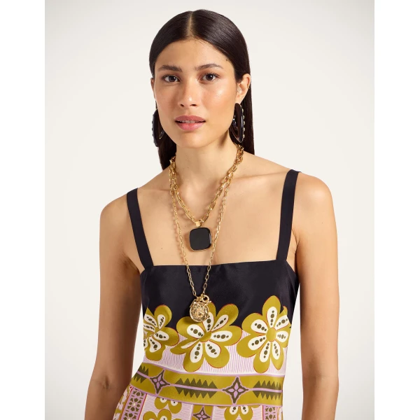La DoubleJ Slip-Around Dress Pagoda Placée Pink in Crepe De Chine - Dresses - Milanese Maximalist Fashion at Luxury Shoes 