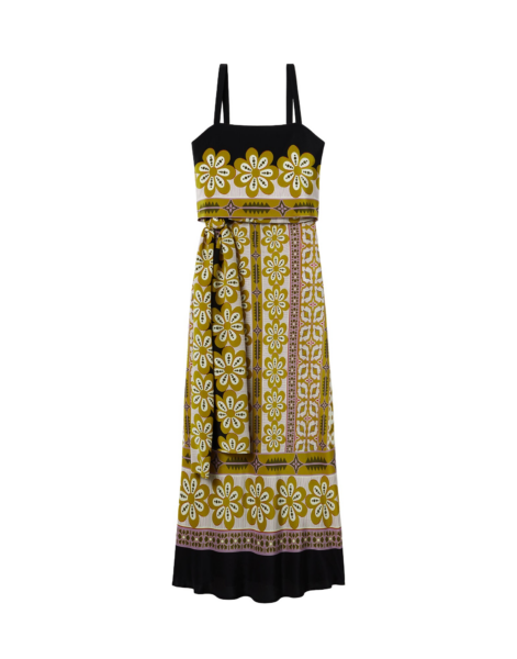 La DoubleJ Slip-Around Dress Pagoda Placée Pink in Crepe De Chine - Dresses - Milanese Maximalist Fashion at Luxury Shoes 
