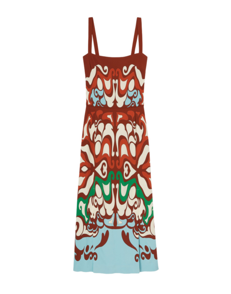 La DoubleJ Sophia Dress Corsage Placée Ivory in Flat Cotton Stretch - Dresses - Milanese Maximalist Fashion at Luxury Shoes 