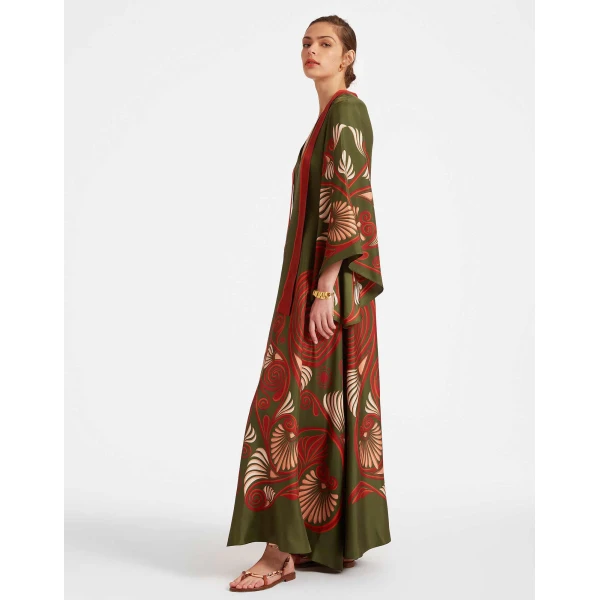 La DoubleJ Sophia Dress Windowpane Red in Silk Mix Jacquard - Dresses - Milanese Maximalist Fashion at Luxury Shoes 