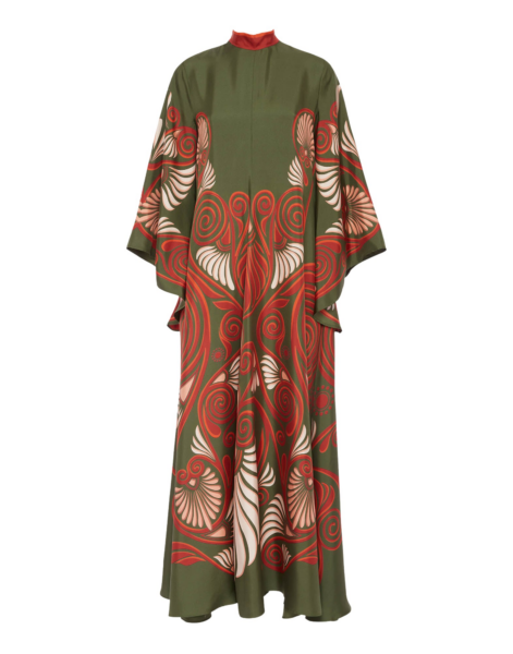 La DoubleJ Sophia Dress Windowpane Red in Silk Mix Jacquard - Dresses - Milanese Maximalist Fashion at Luxury Shoes 