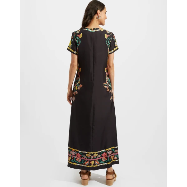 La DoubleJ Sporty Swing Dress Ballata Black in Cotton Jersey - Dresses - Milanese Maximalist Fashion at Luxury Shoes 