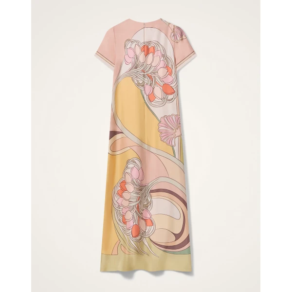 La DoubleJ Sporty Swing Dress Borboni in Cotton Jersey - Dresses - Milanese Maximalist Fashion at Luxury Shoes 