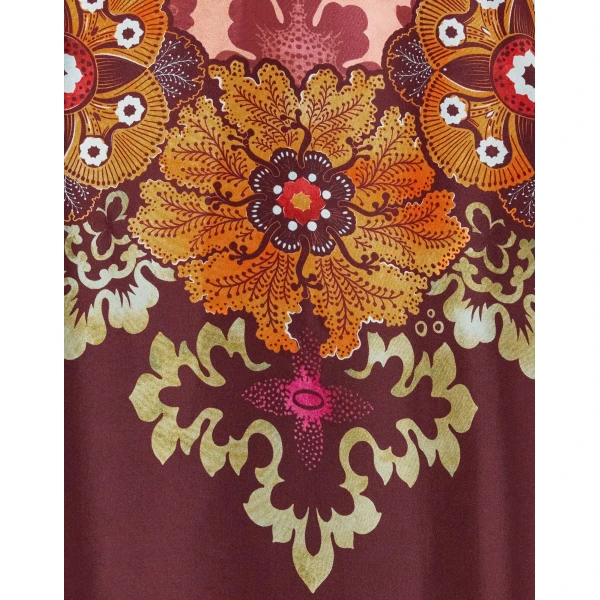La DoubleJ Sporty Swing Dress Eclipse Burgundy in Cotton Jersey - Dresses - Milanese Maximalist Fashion at Luxury Shoes 