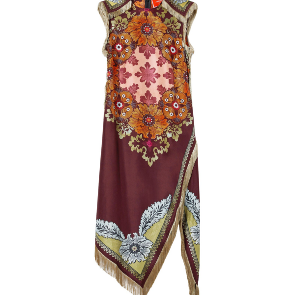 La DoubleJ Sporty Swing Dress Eclipse Burgundy in Cotton Jersey