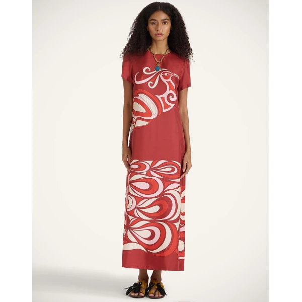 La DoubleJ Sporty Swing Dress Oasis Green in Cotton Jersey - Dresses - Milanese Maximalist Fashion at Luxury Shoes 