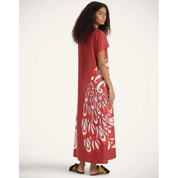 La DoubleJ Sporty Swing Dress Oasis Green in Cotton Jersey - Dresses - Milanese Maximalist Fashion at Luxury Shoes 