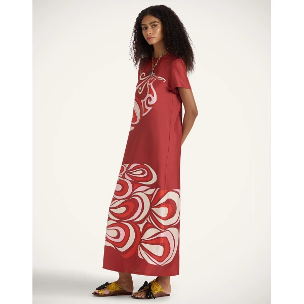 La DoubleJ Sporty Swing Dress Oasis Green in Cotton Jersey - Dresses - Milanese Maximalist Fashion at Luxury Shoes 