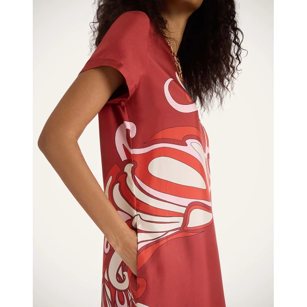 La DoubleJ Sporty Swing Dress Oasis Green in Cotton Jersey - Dresses - Milanese Maximalist Fashion at Luxury Shoes 