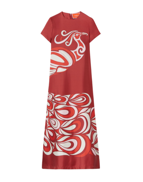 La DoubleJ Sporty Swing Dress Oasis Green in Cotton Jersey - Dresses - Milanese Maximalist Fashion at Luxury Shoes 