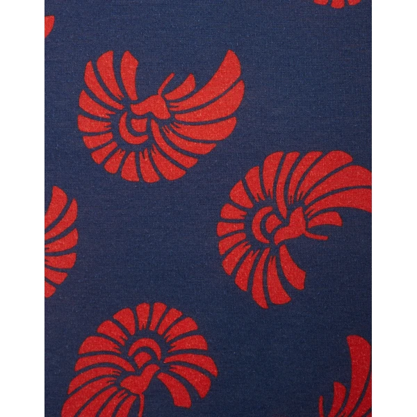 La DoubleJ Sporty Swing Dress Palmetto Placée in Cotton Jersey - Dresses - Milanese Maximalist Fashion at Luxury Shoes 