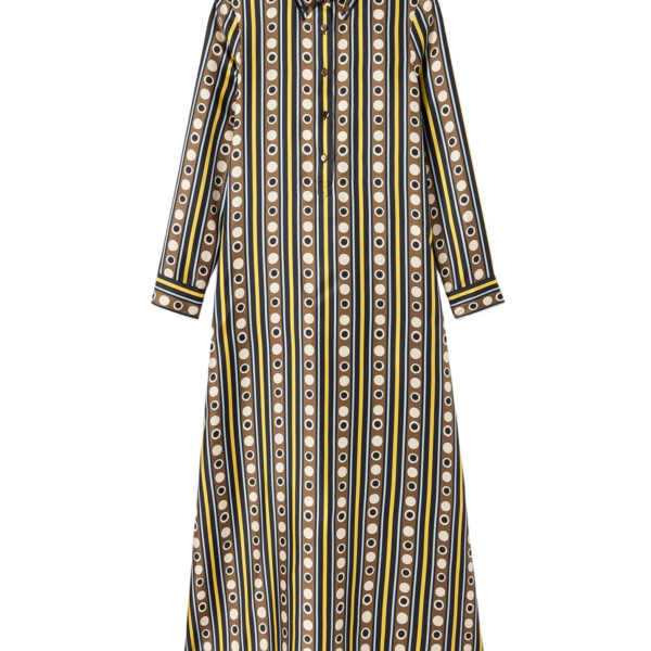 La DoubleJ Sporty Swing Dress Selva White in Cotton Jersey