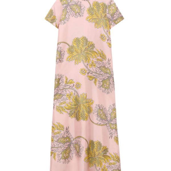 La DoubleJ Sublime Dress Solid Peach in Fluid Jersey