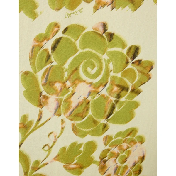 La DoubleJ Sunburst Dress Oasis Green in Cotton Poplin - Dresses - Milanese Maximalist Fashion at Luxury Shoes 