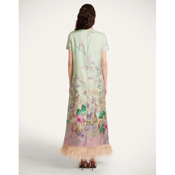 La DoubleJ Super Mini Swing Dress Palazzo Chocolate in Paillettes - Dresses - Milanese Maximalist Fashion at Luxury Shoes 