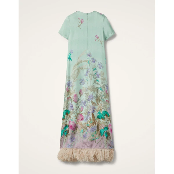 La DoubleJ Super Mini Swing Dress Palazzo Chocolate in Paillettes - Dresses - Milanese Maximalist Fashion at Luxury Shoes 