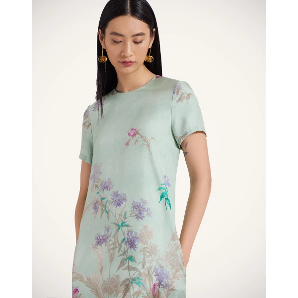La DoubleJ Super Mini Swing Dress Palazzo Chocolate in Paillettes - Dresses - Milanese Maximalist Fashion at Luxury Shoes 