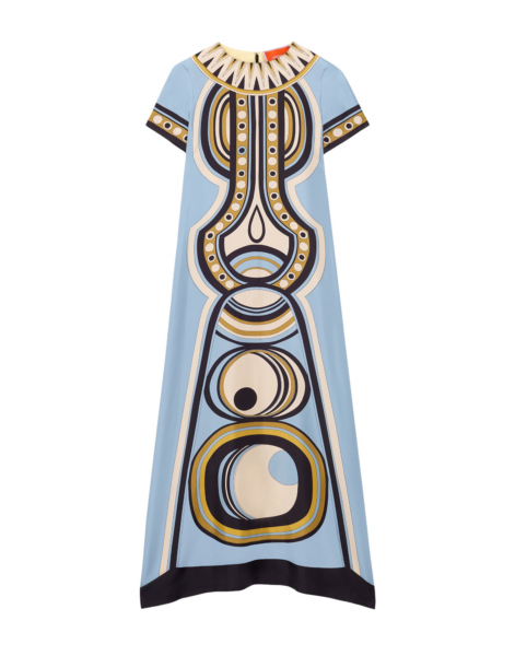 La DoubleJ Swing Dress Agua Cream in Macramé - Dresses - Milanese Maximalist Fashion at Luxury Shoes 