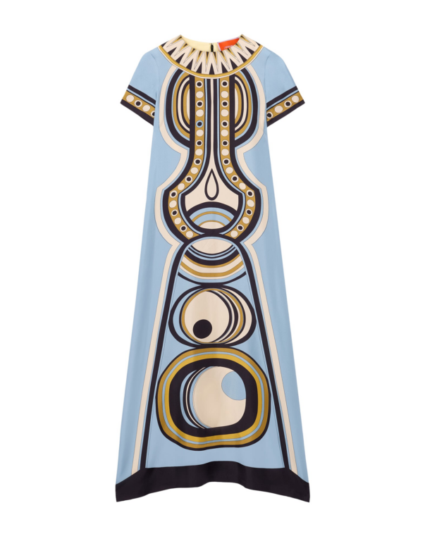 La DoubleJ Swing Dress Agua Cream in Macramé - Dresses - Milanese Maximalist Fashion at Luxury Shoes 