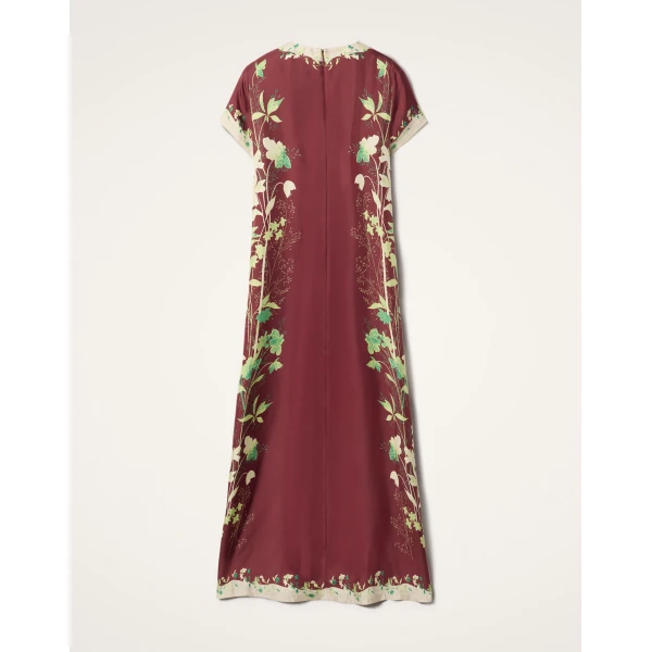 La DoubleJ Swing Dress Ambrosia Placée Pale Pink in Silk Twill - Dresses - Milanese Maximalist Fashion at Luxury Shoes 