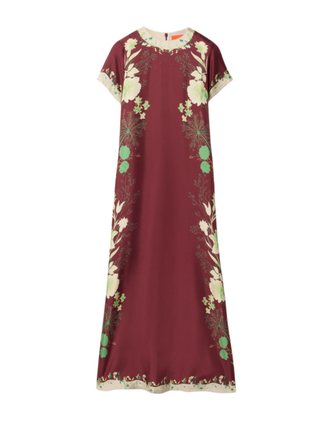 La DoubleJ Swing Dress Ambrosia Placée Pale Pink in Silk Twill - Dresses - Milanese Maximalist Fashion at Luxury Shoes 