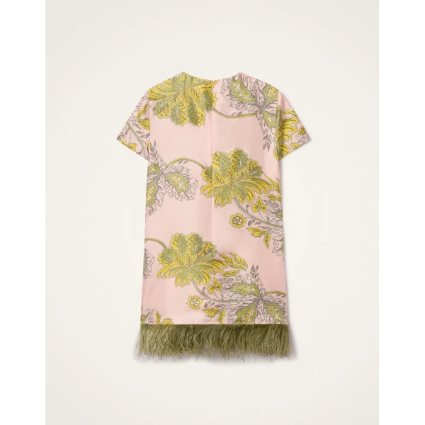 La DoubleJ Swing Dress Anemone Pink in Twill Silk - Dresses - Milanese Maximalist Fashion at Luxury Shoes 