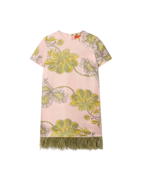 La DoubleJ Swing Dress Anemone Pink in Twill Silk - Dresses - Milanese Maximalist Fashion at Luxury Shoes 