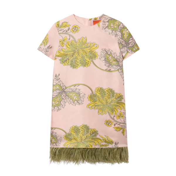 La DoubleJ Swing Dress Anemone Pink in Twill Silk