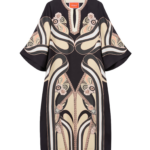 La DoubleJ Swing Dress Borboni Placee Nero in Twill Silk Placée - Dresses - Milanese Maximalist Fashion at Luxury Shoes 