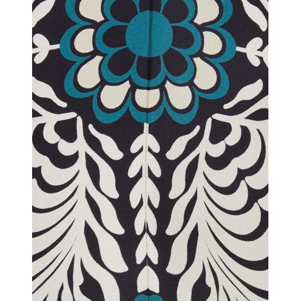 La DoubleJ Swing Dress Iris Placée Ivory in Silk Twill - Dresses - Milanese Maximalist Fashion at Luxury Shoes 