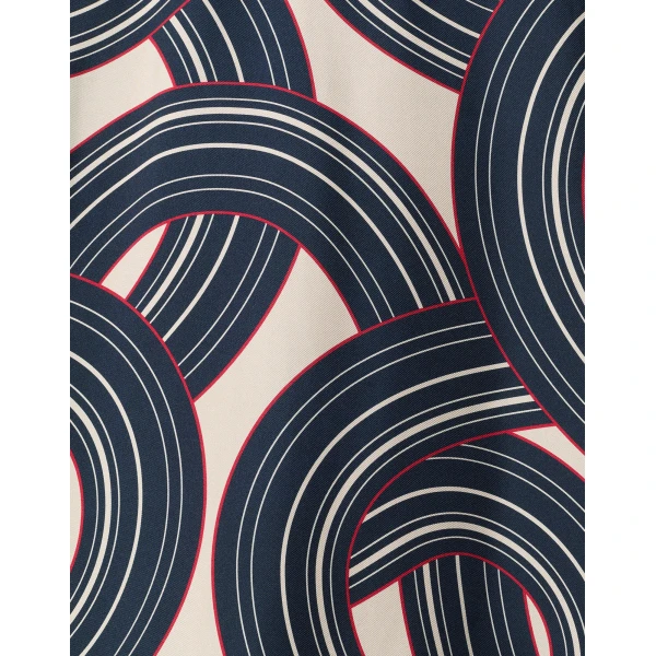 La DoubleJ Swing Dress Montecarlo Cream in Silk Twill - Dresses - Milanese Maximalist Fashion at Luxury Shoes 
