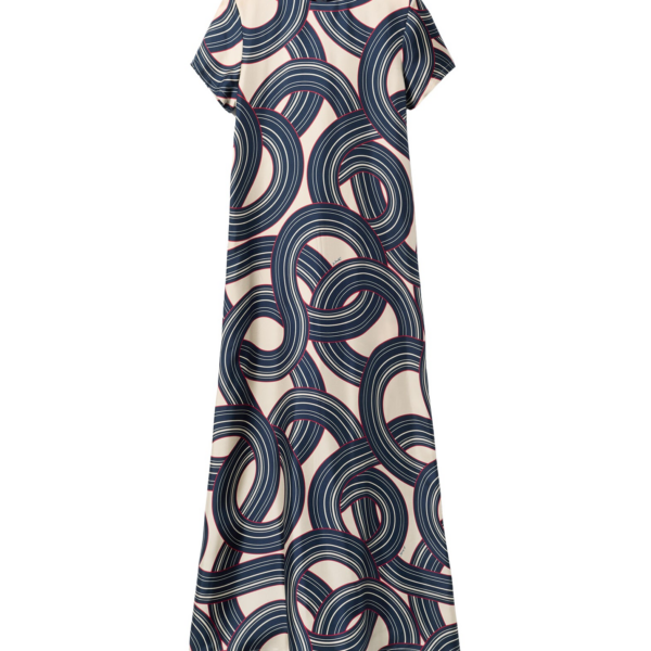 La DoubleJ Swing Dress Montecarlo Cream in Silk Twill
