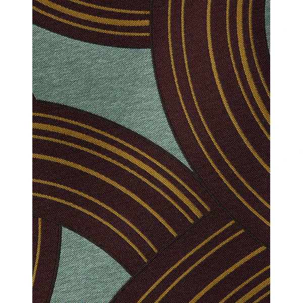 La DoubleJ Swing Dress Montecarlo Dusty Blue in Jacquard - Dresses - Milanese Maximalist Fashion at Luxury Shoes 