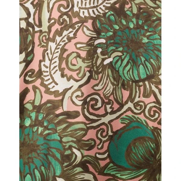 La DoubleJ Swing Dress Nucleus Placée Dusty Pink in Silk Twill With Feathers - Dresses - Milanese Maximalist Fashion at Luxury Shoes 