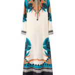 La DoubleJ Swing Dress Plaza Placée Ivory in Silk Twill - Dresses - Milanese Maximalist Fashion at Luxury Shoes 
