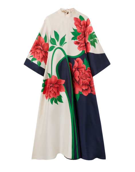 La DoubleJ Swing Dress Sanctuary Placée Light Blue in Silk Twill - Dresses - Milanese Maximalist Fashion at Luxury Shoes 