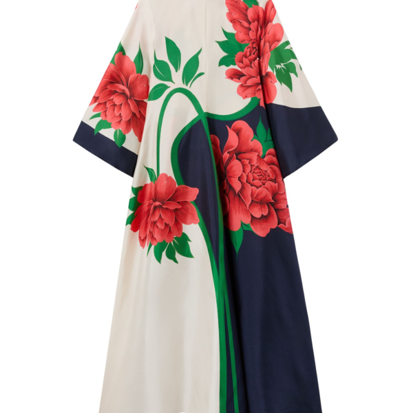 La DoubleJ Swing Dress Sanctuary Placée Light Blue in Silk Twill