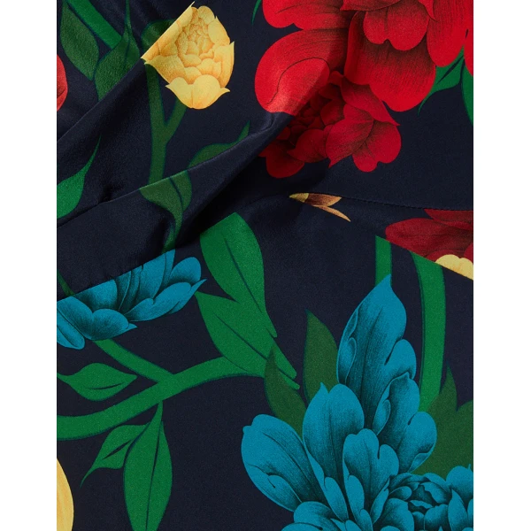 La DoubleJ Swing Dress Swathe Pink in Silk Twill - Dresses - Milanese Maximalist Fashion at Luxury Shoes 