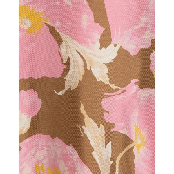 La DoubleJ Swing Dress Sylph Khaki in Silk Twill - Dresses - Milanese Maximalist Fashion at Luxury Shoes 