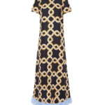 La DoubleJ Swing Dress Tackle Black in Silk Twill With Feathers - Dresses - Milanese Maximalist Fashion at Luxury Shoes 