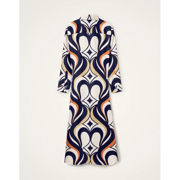 La DoubleJ Swing Dress Tackle Gold in Jacquard - Dresses - Milanese Maximalist Fashion at Luxury Shoes 
