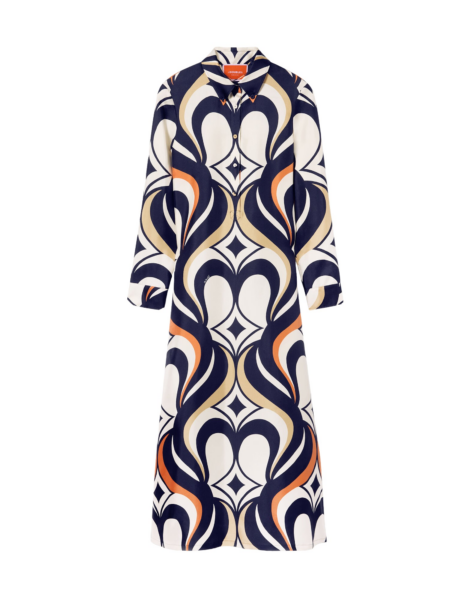 La DoubleJ Swing Dress Tackle Gold in Jacquard - Dresses - Milanese Maximalist Fashion at Luxury Shoes 
