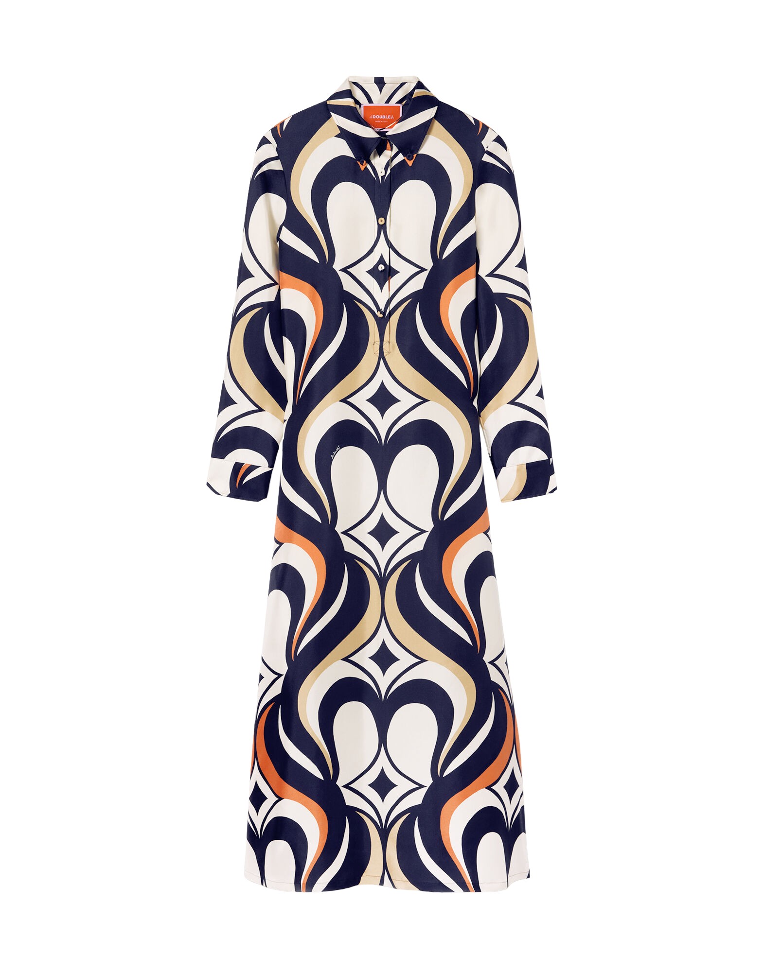 La-Double-J-Swing-Dress-Tackle-Gold-in-Jacquard97719_nobg La DoubleJ Swing Dress Tackle Gold in Jacquard - Dresses - Milanese Maximalist Fashion at Luxury Shoes