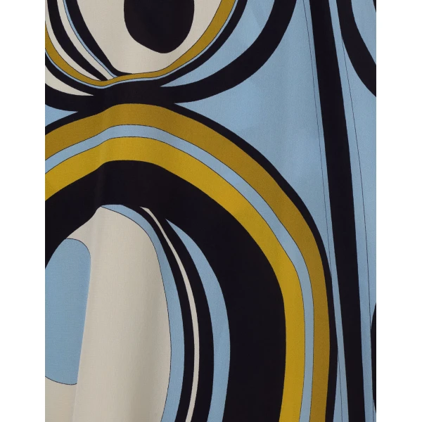 La DoubleJ Turn Around Dress Sanctuary Placée Light Blue in Crepe De Chine - Dresses - Milanese Maximalist Fashion at Luxury Shoes 