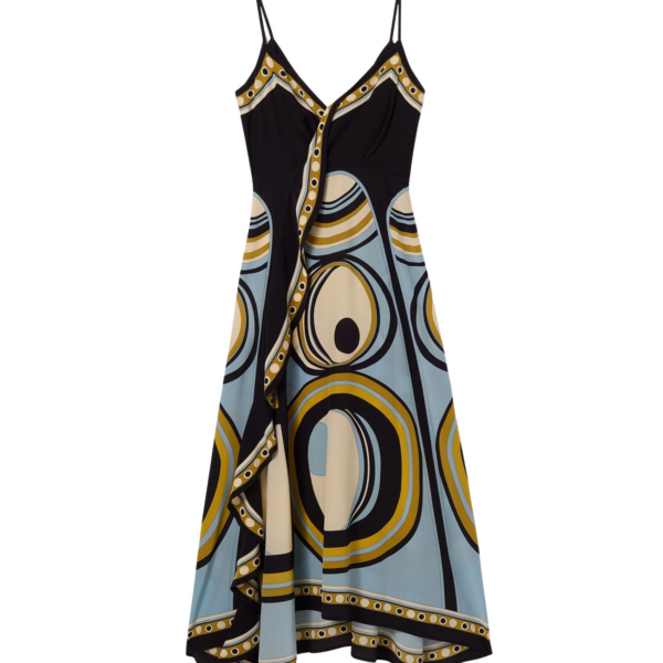 La DoubleJ Turn Around Dress Sanctuary Placée Light Blue in Crepe De Chine