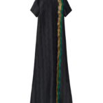 La DoubleJ Twin Flame Dress Florette Placée Pale Pink in Silk Twill - Dresses - Milanese Maximalist Fashion at Luxury Shoes 