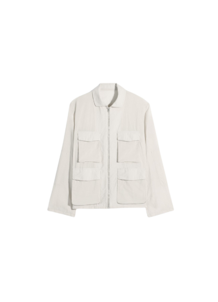 Lemaire 3d Pocket Jacket in Washed Technical Cotton - Jackets - Parisian Minimalist Luxury at Luxury Shoes 