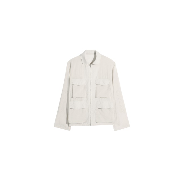 Lemaire 3d Pocket Jacket in Washed Technical Cotton - Jackets - Parisian Minimalist Luxury at Luxury Shoes 